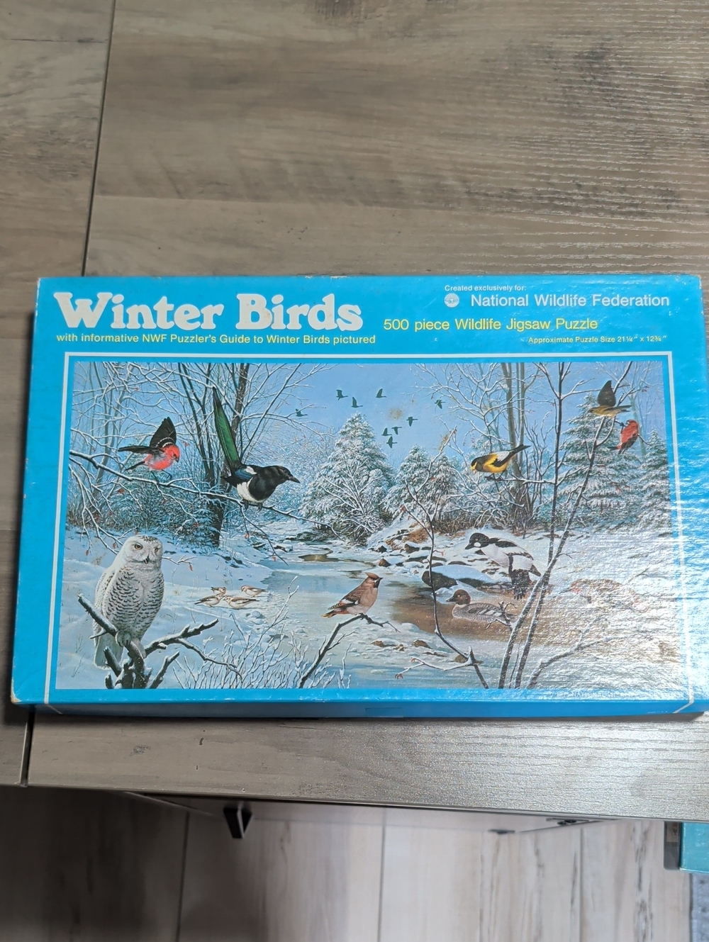 Vintage 1975 Winter Birds 500-Piece Jigsaw Puzzle